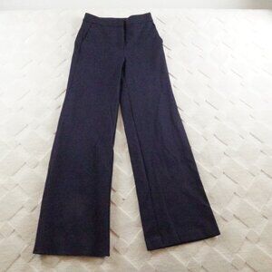 Boden Hampshire Ponte Trousers Pants Womens 2 Flare Leg Navy Blue